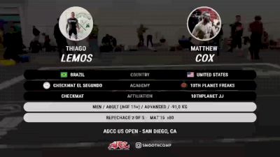 Thiago Lemos vs Matthew Cox 2025 ADCC San Diego Open