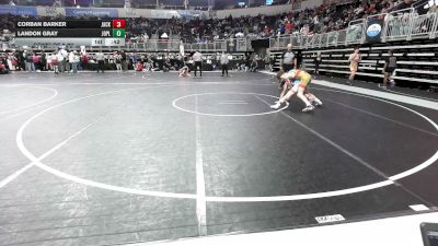 108 lbs Consi Of 8 #2 - Corban Barker, Jackson County vs Landon Gray, Joplin Youth Wrestling