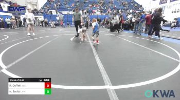 49 lbs Consi Of 8 #1 - River Coffelt, Bridge Creek Youth Wrestling vs Hux Smith, Little Axe Takedown Club