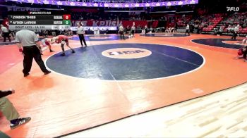 1A 165 lbs Champ. Round 1 - Lyndon Thies, Roxana vs Ayden Larkin, Hoopeston (H. Area)