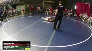 89 lbs Quarterfinals (8 Team) - Adelaide Poncelet, Minnesota Storm Red vs Piper Phillips, Team Iowa