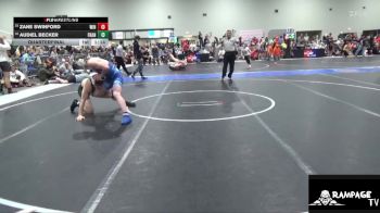 157 lbs Quarterfinal - Audiel Becker, Chapman vs Zane Swinford, Winfield