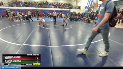 160 lbs Champ. Round 2 - Thayer Sabatke, Lakeland vs Vincent Juarez, Pocatello