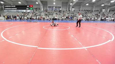 120 lbs Rr Rnd 3 - Landon Haub, Invicta Wrestling Academy - HSB vs Carson Naifeh, Mat Warriors White HS - HSB