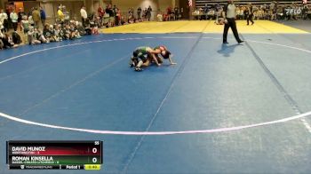55 lbs Semis (4 Team) - David Munoz, Worthington vs Roman Kinsella, Dassel-Cokato-Litchfield