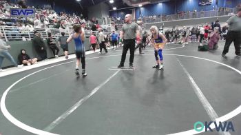 76 lbs Quarterfinal - Laden Schieber, Newkirk Takedown Club vs Ean Howard, Vinita Kids Wrestling