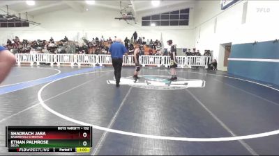 132 lbs Cons. Round 3 - Shadrach Jara, Bakersfield Christian vs Ethan Palmrose, Delta