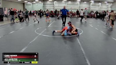 92 lbs Round 5 (8 Team) - Chris Weiner, CTWHALE vs Ace Hamilton, Warhawks Wrestling