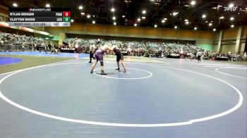 215 lbs Consi Of 32 #1 - Rylan Berger, Pomona vs Clayton Biggs, Lassen