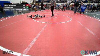 46 lbs Consi Of 4 - Lucas Weisinger, Wyandotte Youth Wrestling vs Laith Adkins, Claremore Wrestling Club