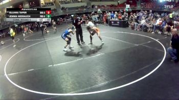 107 lbs Cons. Round 5 - Jemma Weirauch, Plattsmouth Wrestling Club - Girls vs Elliana Taper, Beatrice Wrestling Club - Girls