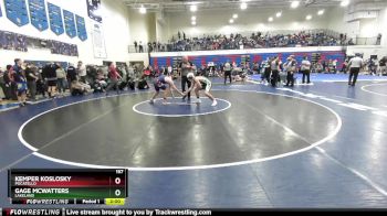 157 lbs Champ. Round 1 - Gage McWatters, Lakeland vs Kemper Koslosky, Pocatello