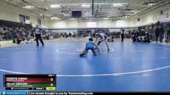 113 lbs 7th Place Match - Micah Gregory, Trinity School At River Ridge vs Vicente Marsh, Minneapolis Edison