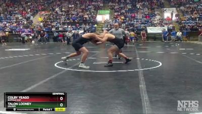 1 - 190 lbs Semifinal - Talon Looney, Grundy vs Colby Yeago, Buffalo Gap