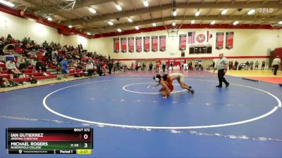 149 lbs Cons. Round 4 - Michael Rogers, Bakersfield College vs Ian Gutierrez, Arizona Christian