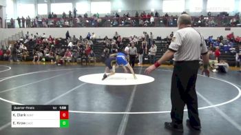 145 lbs Quarterfinal - Kayden Clark, Northern Lebanon vs Elias Krow, Eastern Lebanon County