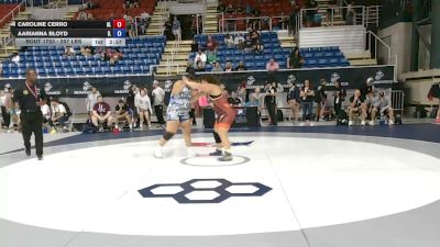 207 lbs Cons. Rd Of 32 - Caroline Cerro, Alabama vs Aarianna Bloyd, Illinois