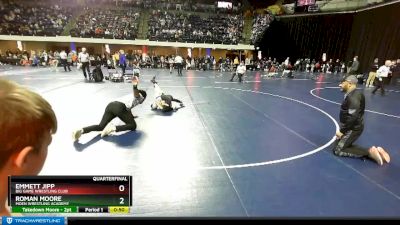 77 lbs Quarterfinal - Roman Moore, Moen Wrestling Academy vs Emmett Jipp, Big Game Wrestling Club