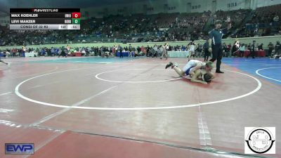 128 lbs Consi Of 32 #2 - Max Koehler, Union JH vs Levi Manzer, Berryhill High School