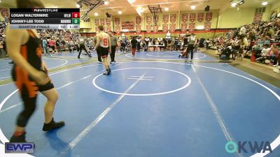 140 lbs Quarterfinal - Logan Waltermire, Roland Youth League Wrestling vs Johnny-lee Todd, Skiatook Youth Wrestling