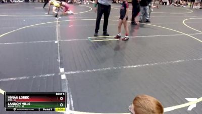 70 lbs Round 2 (6 Team) - Landon Mills, Alpha Elite vs Vivian Lorek, RWA