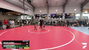 49 lbs Round 1 - Julian Alegria, Fitness Fight Factory Wrestling Club vs Madison Byrne, Katy Area Wrestling Club