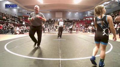 52-57 lbs Rr Rnd 2 - Sofie Mcnatt, HURRICANE WRESTLING ACADEMY vs Adley Cunningham, Bartlesville Wrestling Club