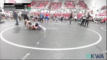 85 lbs Consi Of 4 - Masen Harms, Noble Takedown Club vs Grayson Shaw, Noble Takedown Club