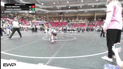 55 lbs Semifinal - Olivia Nekolite, Nebraska WA vs Harper Atkinson, Honey Badger