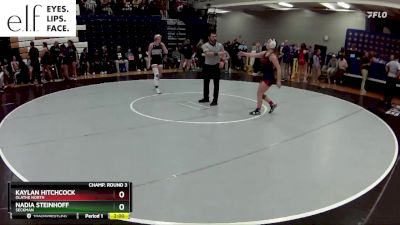 135 lbs. Champ. Round 3 - Nadia Steinhoff, Seckman vs Kaylan Hitchcock, Olathe North