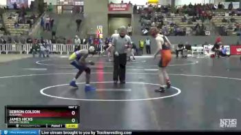 AA 106 lbs Quarterfinal - Sebron Colson, Blackman vs James Hicks, Wilson Central