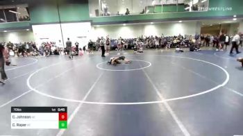 70 lbs Consi Of 16 #2 - Cam Johnson, NC vs Carson Raper, NC