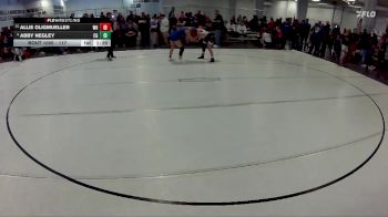 117 lbs Champ. Round 1 - Allie Oligmueller, West Holt vs Abby Negley, Cozad Girls