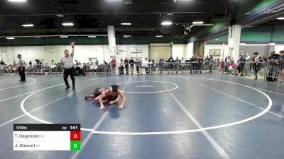 120 lbs Consi Of 128 #2 - Tyeler Hagensen, NJ vs Jacob Stewart, VA