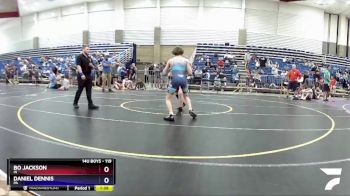 119 lbs Quarterfinal - Bo Jackson, IN vs Daniel Dennis, PA