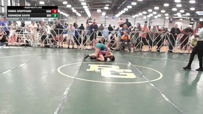 114 lbs Rr Rnd 2 - Emma Sheppard, Valebound Wrestling Club - HSG vs Kennedie Davis, MetroWest United Pink - HSG