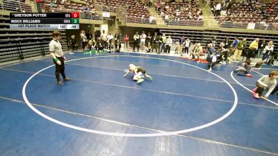 50 lbs 1st Place Match - Noxx Williams, Shootbox vs Greyson Potter, Green River Grapplers