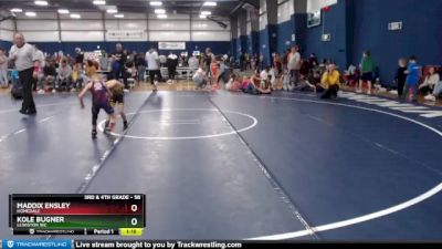 58 lbs Semifinal - Kole Bugner, Lewiston WC vs Maddix Ensley, Homedale