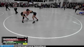 113 lbs Cons. Round 2 - Salvador Bautista Ii, Coachella Valley Wrestling Club vs Cole Kasparek, McDominate Training Center