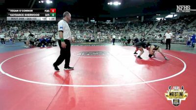 G6A-155 lbs Cons. Semi - Kaydance Sherwood, SAPULPA (Girls) vs Tegan O`Connor, PUTNAM CITY WEST (Girls)