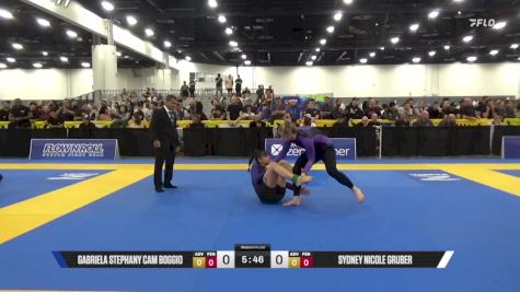 Sydney Nicole Gruber vs Gabriela Stephany Cam Boggio 2025 World IBJJF Jiu-Jitsu No-Gi Championship