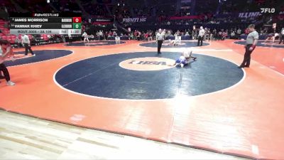 3A 106 lbs Champ. Round 1 - James Morrison, Aurora (Marmion Academy) vs Vannak Khiev, Carol Stream (Glenbard North)