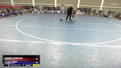 100 lbs Placement Matches (8 Team) - Landon Thoennes, Minnesota Blue vs Tyler Sweet, California