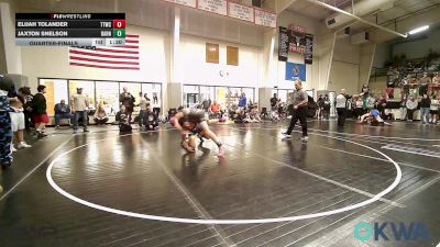 155 lbs Quarterfinal - Elijah Tolander, Team Tulsa Wrestling Club vs Jaxton Snelson, Barnsdall Youth Wrestling