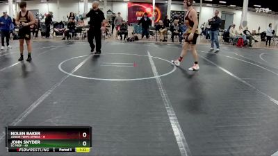 160 lbs Round 2 (4 Team) - John Snyder, SC Prep vs Nolen Baker, Junior Terps Xpress