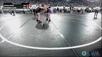 150 lbs 3rd Place - Jolynn Prock, Sperry Wrestling Club vs Bethenigh Clark, Buck Pride Wrestling