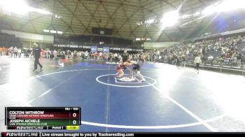 100 lbs Champ. Round 1 - Colton Withrow, CNWC Concede Nothing Wrestling Club vs Joseph Aichele, Lake Stevens Wrestling Club