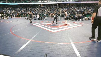4A 175 lbs Quarterfinal - Lorenzo Alston, Uwharrie Charter Academy vs Aiden Carter, South Rowan High School