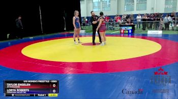 65kg Cons. Semi - Taylor Engelen, Jr Marauders vs Loryn Roberts, Cowichan Valley WC