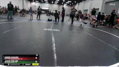 80 lbs Round 7 (8 Team) - Jaxon Hughes, Backyard Brawlers Red vs Jaxon Roller, Oklahoma Elite